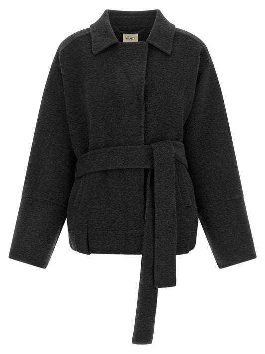 Khaite Women's Wool Overcoat - Gray