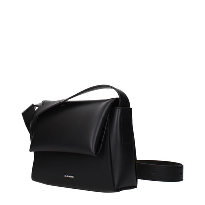 Jil Sander Black Leather Crossbody Bag