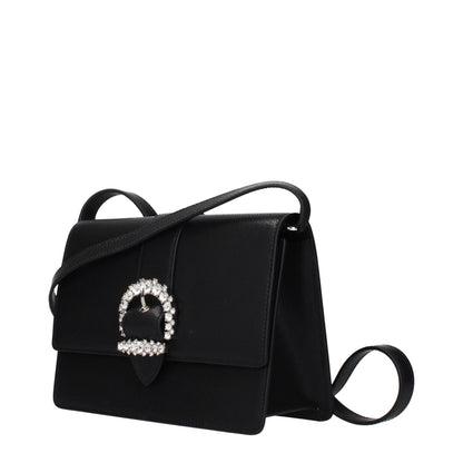 Crossbody Handbag by Jimmy Choo for women in leather black features a transformative sophistication silhouette, showcasing a secure , ample , and versatile crossbody-strap & adjustable-strap for a transformative sophistication look.