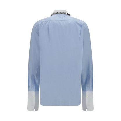 Prada Blue Cotton Dress Shirt
