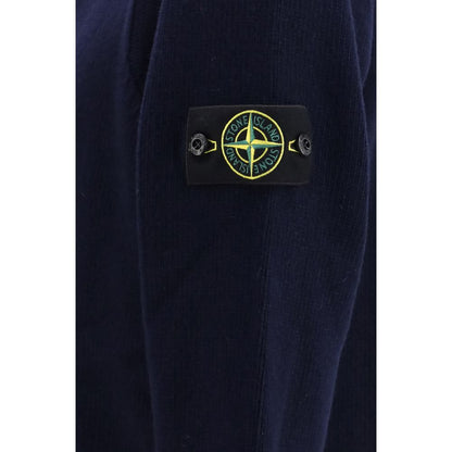 Stone Island Blue Cotton Cardigan