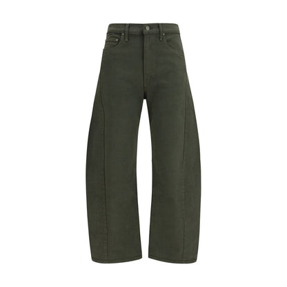 Mother Denim Bicolor Cotton Relaxed Fit Jeans