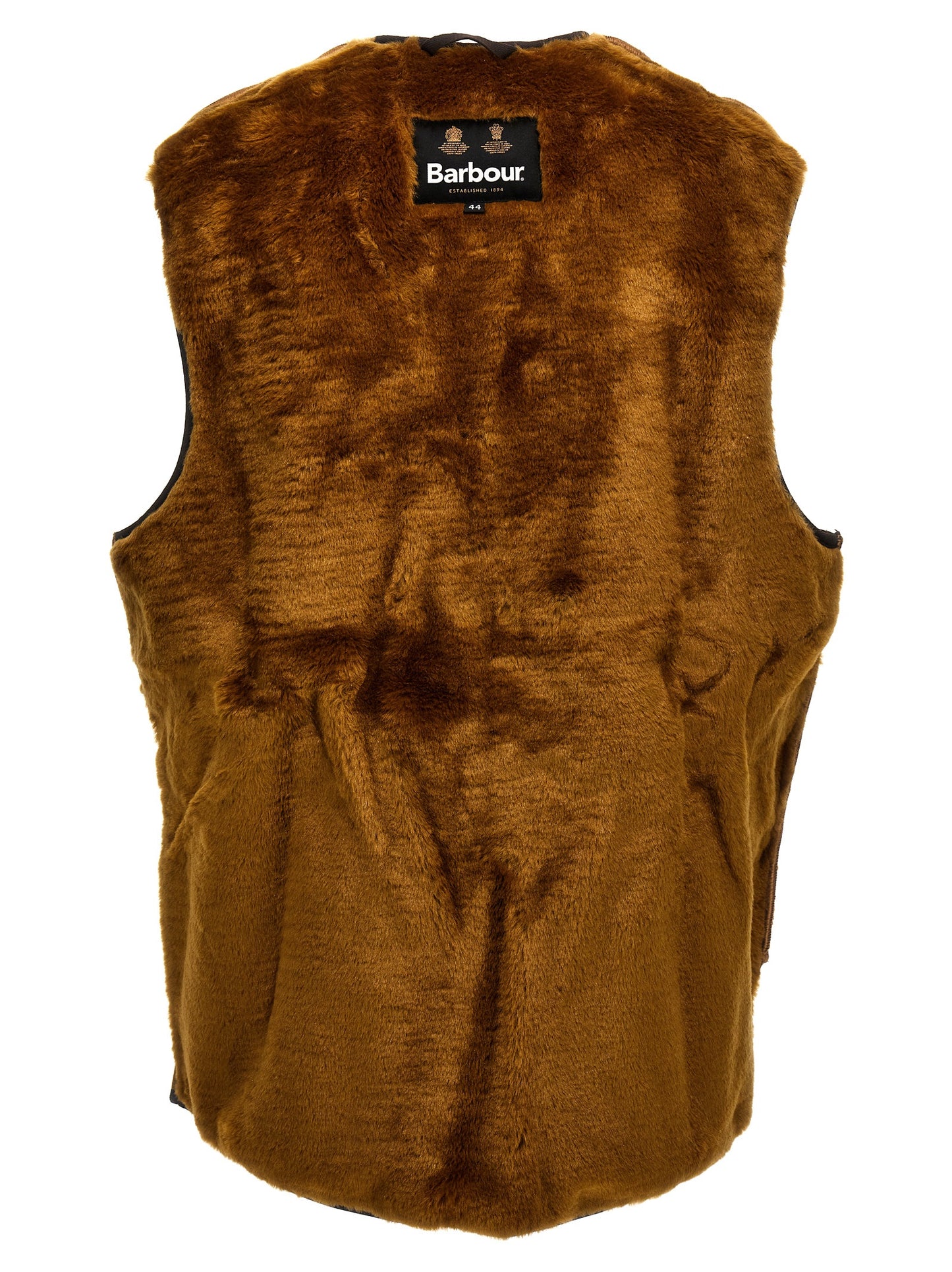 Barbour Brown Polyester Sleeveless Jacket
