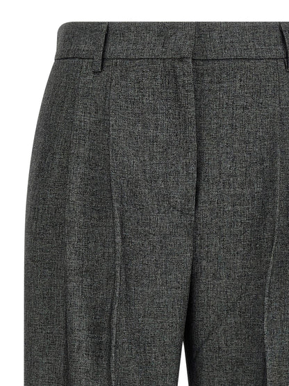The Andamane Gray Polyester Dress Pants