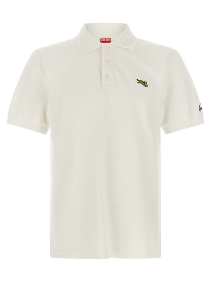 Kenzo White Cotton Polo Shirt
