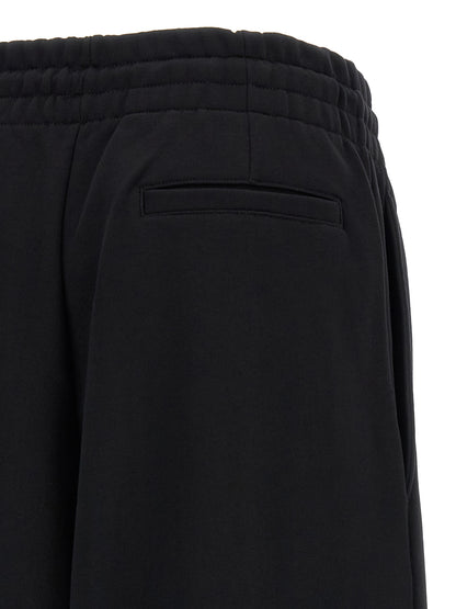 Dries Van Noten Black Cotton Athletic Pants