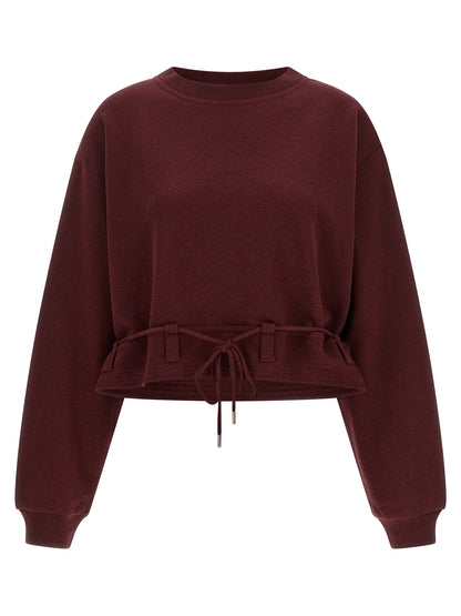 Dries Van Noten Bordeaux Cotton Sweatshirt