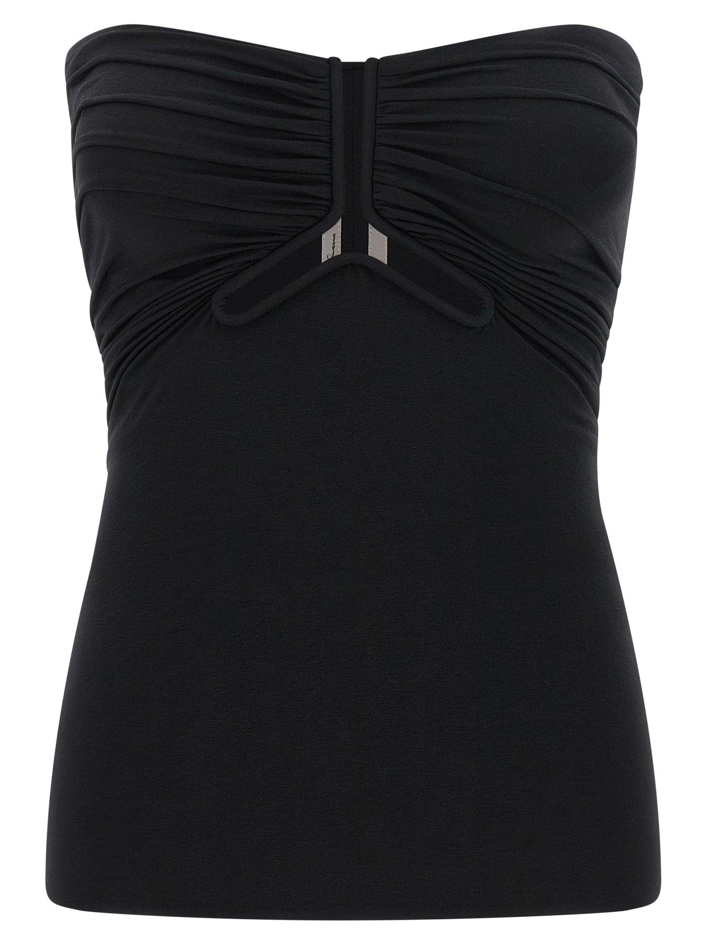 Rick Owens Black Nylon Tank Tops