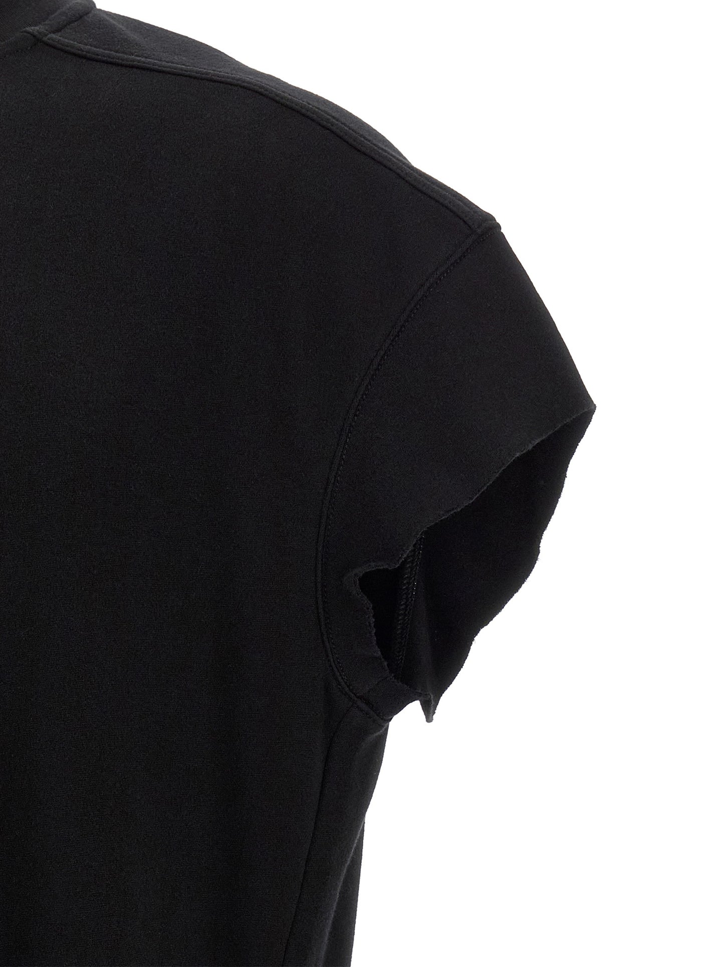 Rick Owens Black Cotton T-Shirt