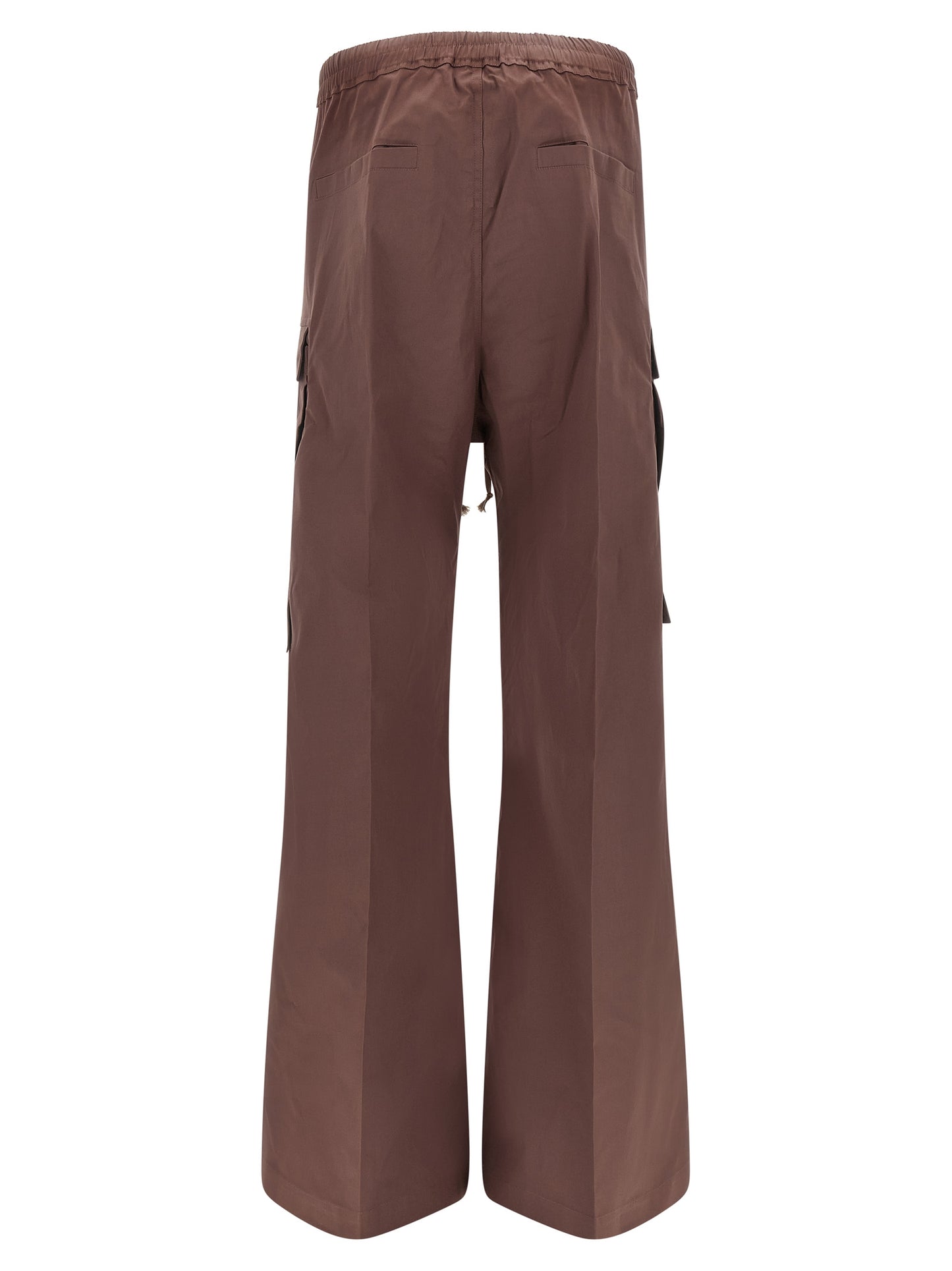 Rick Owens Brown Cotton Flared Pants