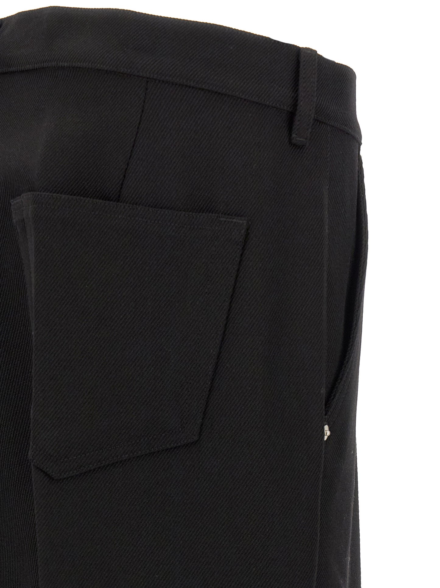 Rick Owens Black Cotton Casual Pants