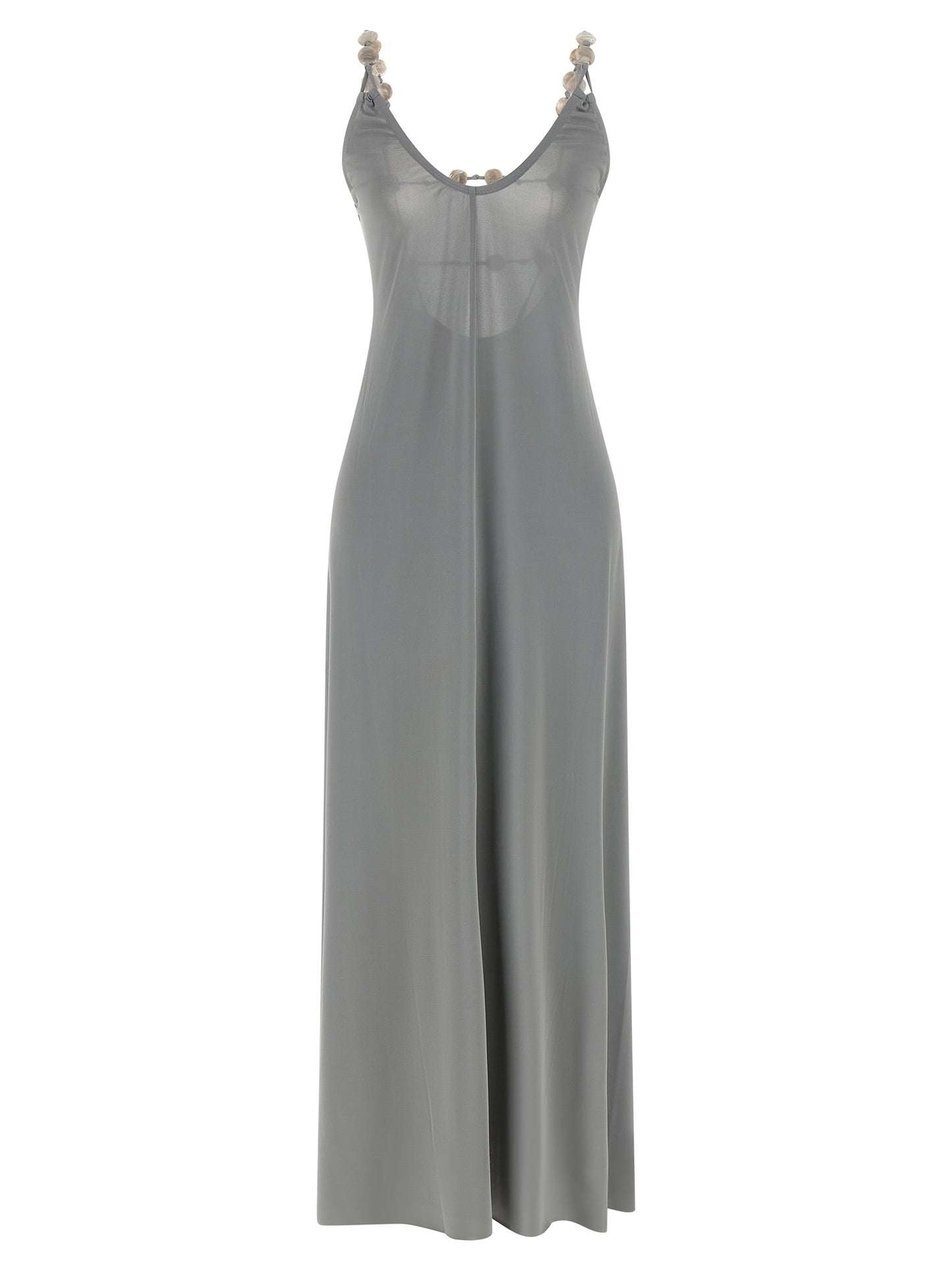 Eres Silver Polyamide Long Dress