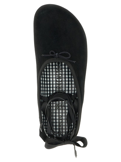 Birkenstock Black Suede Leather Ballet Flats