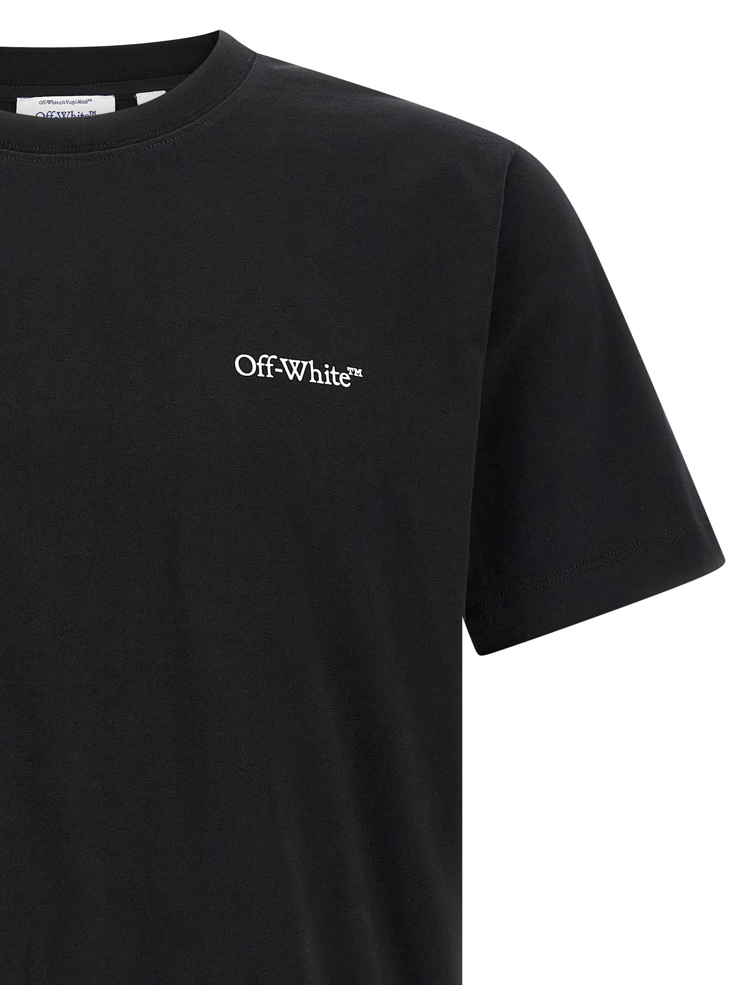 Off-White Black Cotton T-Shirt