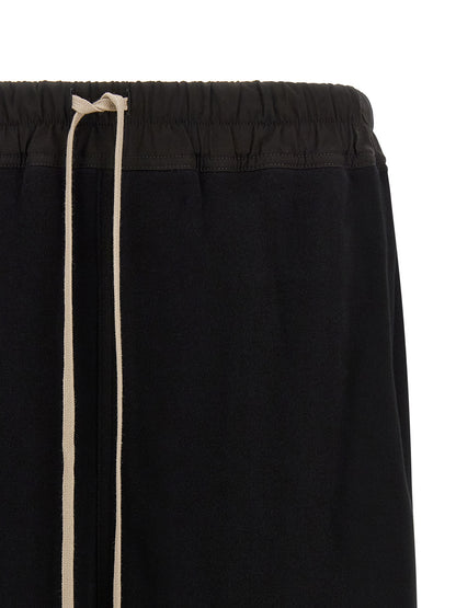 Bermuda Shorts by Rick Owens for men in cotton black & signature presents a sleek silhouette, featuring a sleek wide with a refined short and a sophisticated .