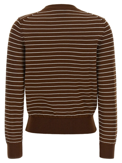 A.P.C. Brown Cotton Cardigan