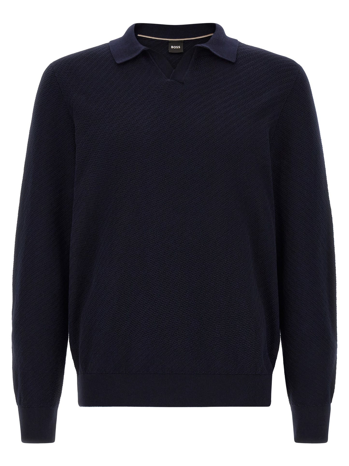 Polo Shirt by Hugo Boss for men in cotton navy showcases a enviable silhouette, featuring a refined and for a enviable finish.