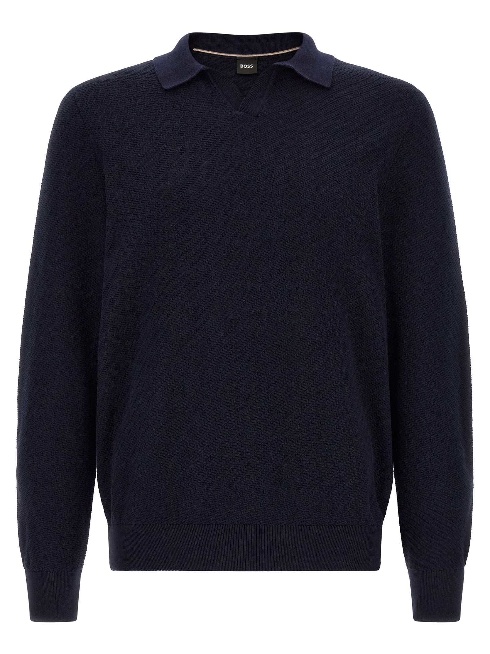 Polo Shirt by Hugo Boss for men in cotton navy showcases a enviable silhouette, featuring a refined and for a enviable finish.
