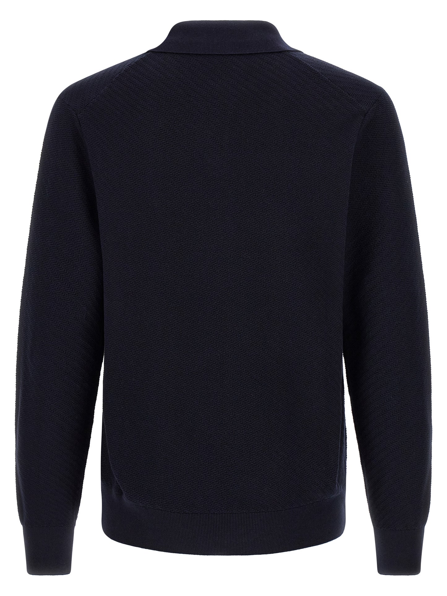 Polo Shirt by Hugo Boss for men in cotton navy presents a sleek silhouette, featuring a refined and for a sleek finish.