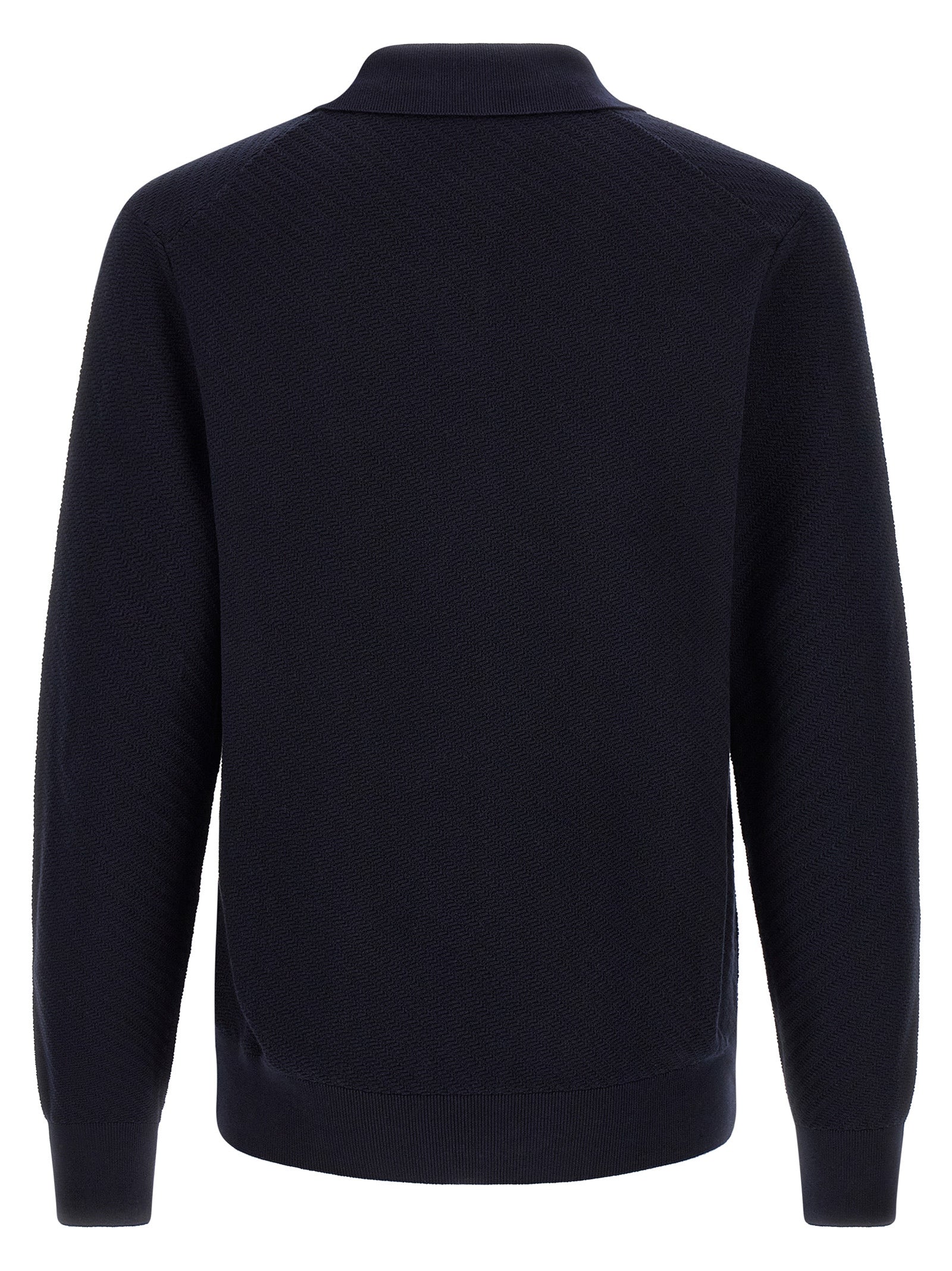 Polo Shirt by Hugo Boss for men in cotton navy presents a sleek silhouette, featuring a refined and for a sleek finish.