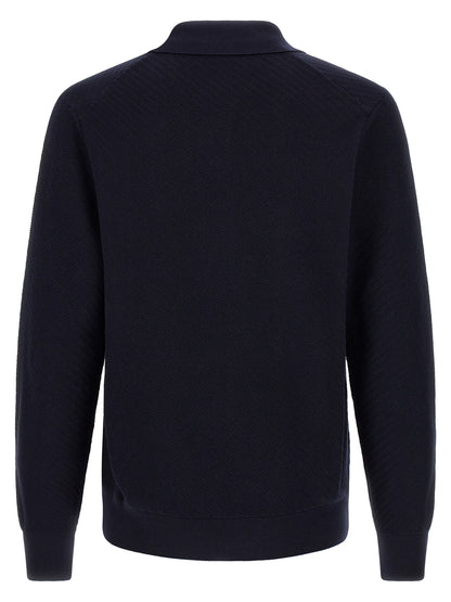 Polo Shirt by Hugo Boss for men in cotton navy presents a sleek silhouette, featuring a refined and for a sleek finish.