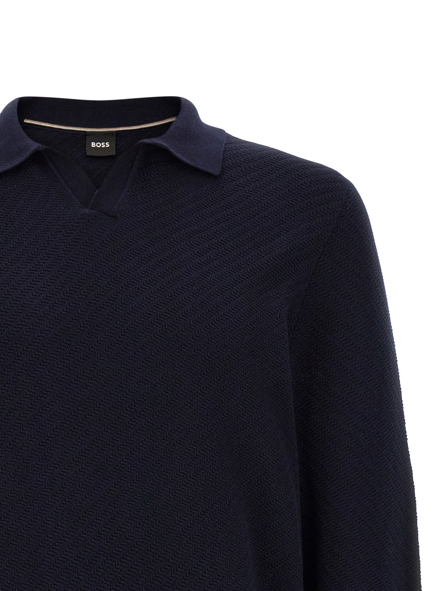 Polo Shirt by Hugo Boss for men in cotton navy features a eye catching silhouette, showcasing a refined and for a eye catching finish.