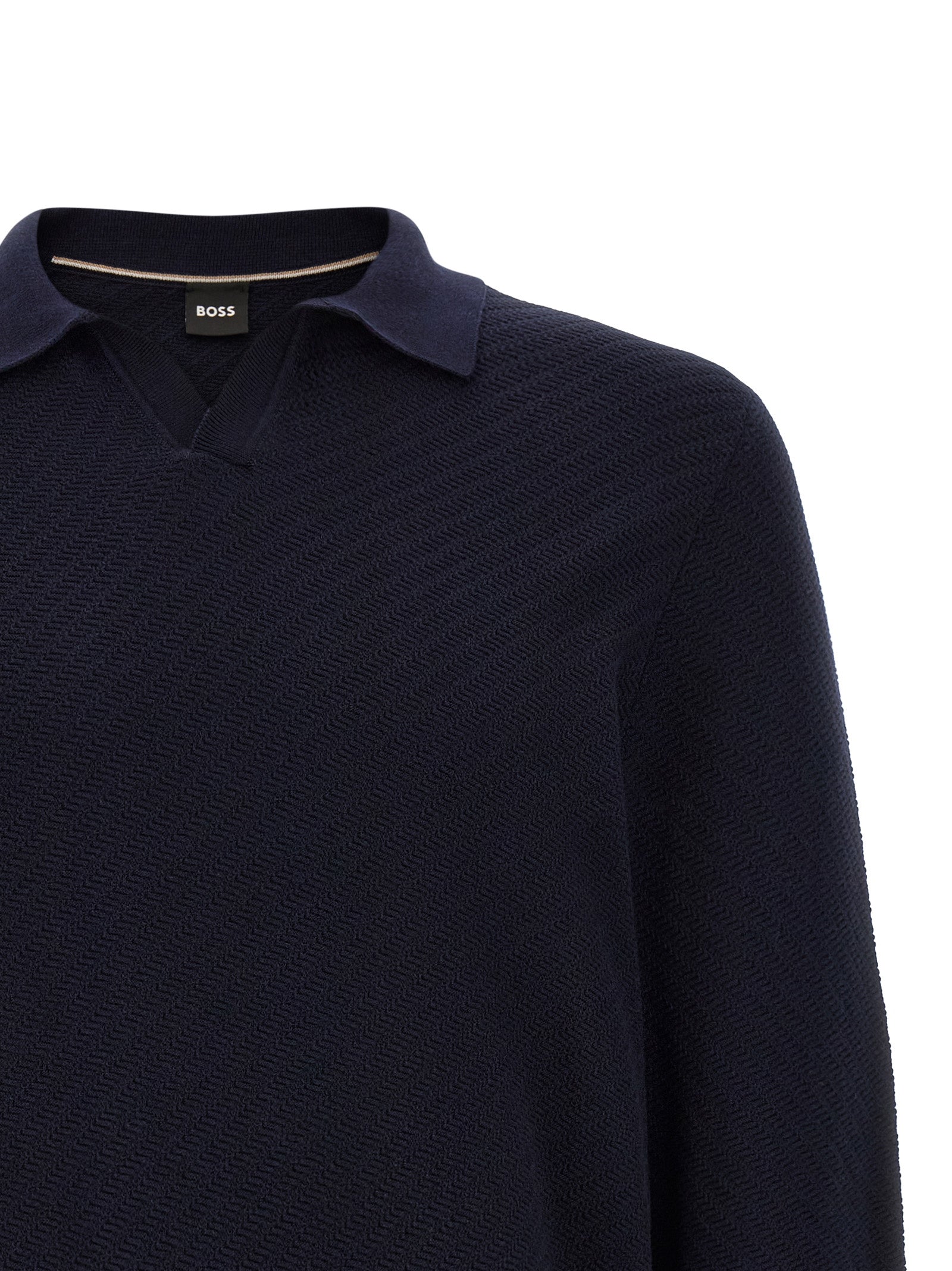Polo Shirt by Hugo Boss for men in cotton navy features a eye catching silhouette, showcasing a refined and for a eye catching finish.