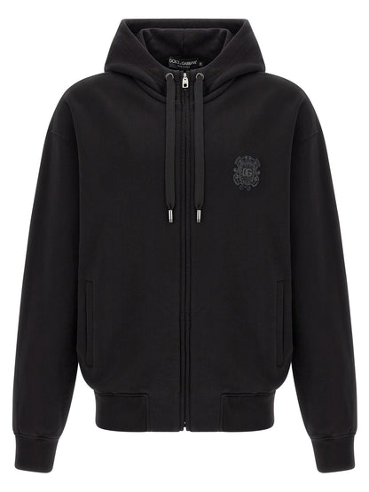 Dolce & Gabbana Black Cotton Sweatshirt