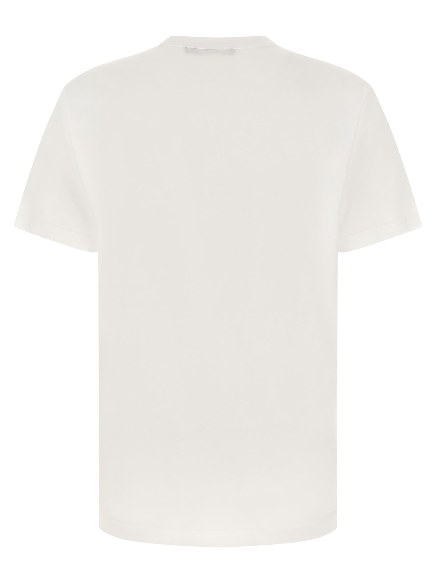 T-Shirt by Dolce & Gabbana for men in cotton white features an edgy silhouette, meticulously detailed with a sophisticated and crew neckline for a truly edgy finish.