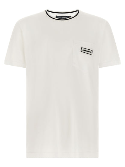 Dolce & Gabbana White Cotton T-Shirt