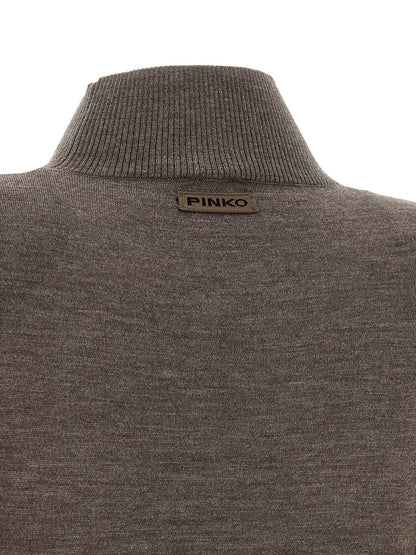PINKO Beige Wool Long Dress