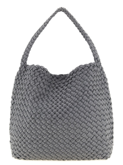 NAGHEDI Gray Nylon Shoulder Bag