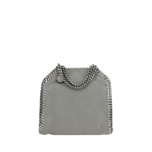Handbag by Stella McCartney for women in faux leather gray features a refined silhouette, showcasing a secure snap & button, organized single-compartment, and versatile handle for a refined finish.