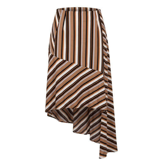 Trussardi Jeans Brown Viscose Women's Skirt