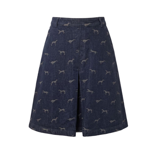 Trussardi Jeans Blue Cotton Women Skirt