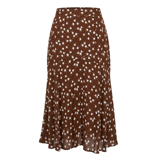 Trussardi Jeans Brown Viscose Women Skirt