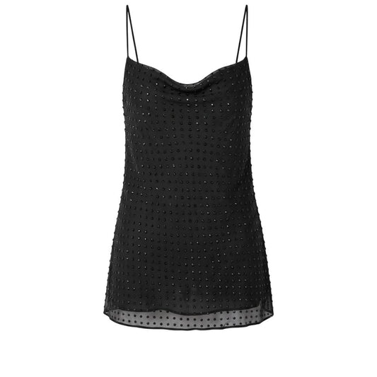 Trussardi Jeans Black Polyester Women Tank
