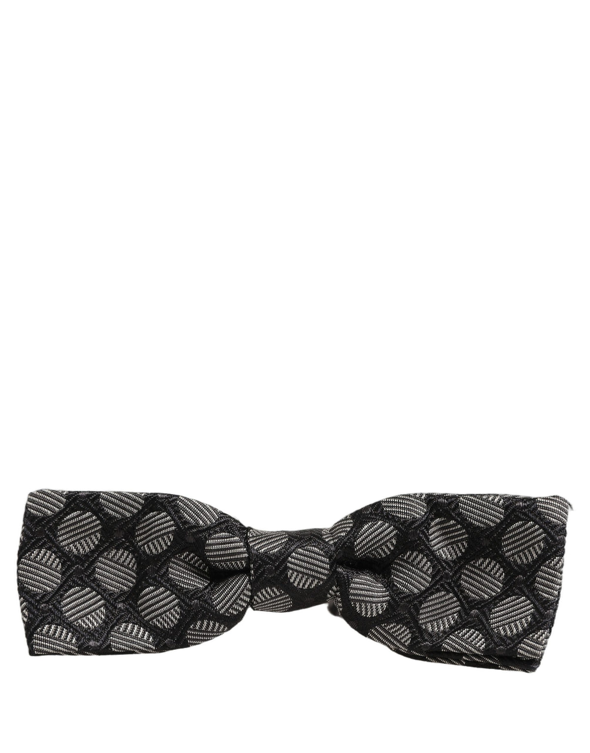 Dolce & Gabbana Silk Necktie - Black White Patterned