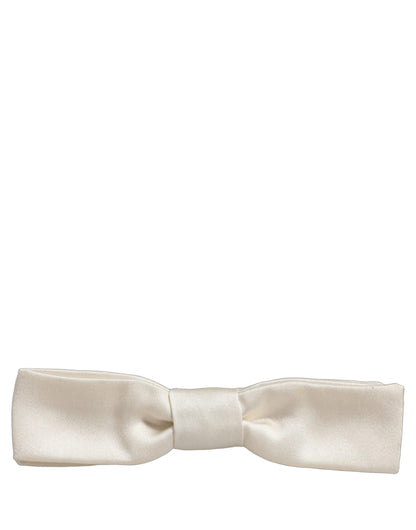 Dolce & Gabbana Silk Satin Necktie - Black White