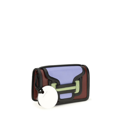 Pierre Hardy Alpha Bos Taurus Calf Leather Large Shoulder Flap Bag - Multicolor