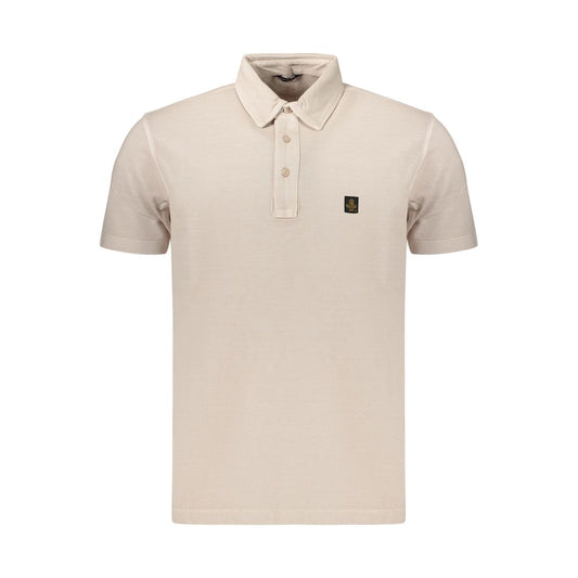 Polo Shirt by Refrigiwear for men in cotton beige presents a distinguished silhouette, showcasing a sophisticated and distinguished for a truly distinguished finish.