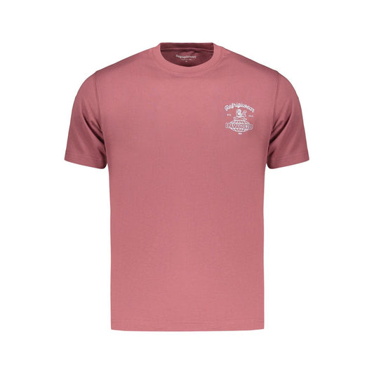 T-Shirt by Refrigiwear for men in cotton red & print showcases a chic silhouette, artfully detailed with a chic crew neckline and for a chic finish.