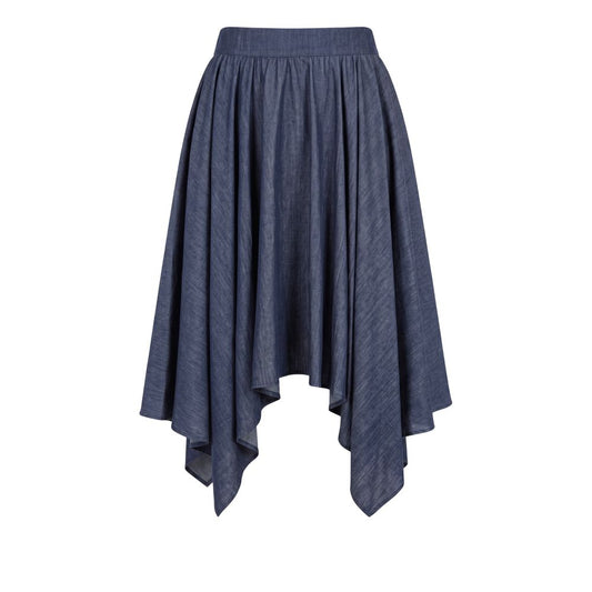 Trussardi Jeans Blue Denim Women Skirt