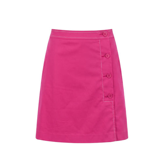 Trussardi Jeans Pink Cotton Women Skirt