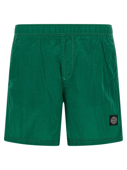 Stone Island Bicolor Polyamide Swim Shorts