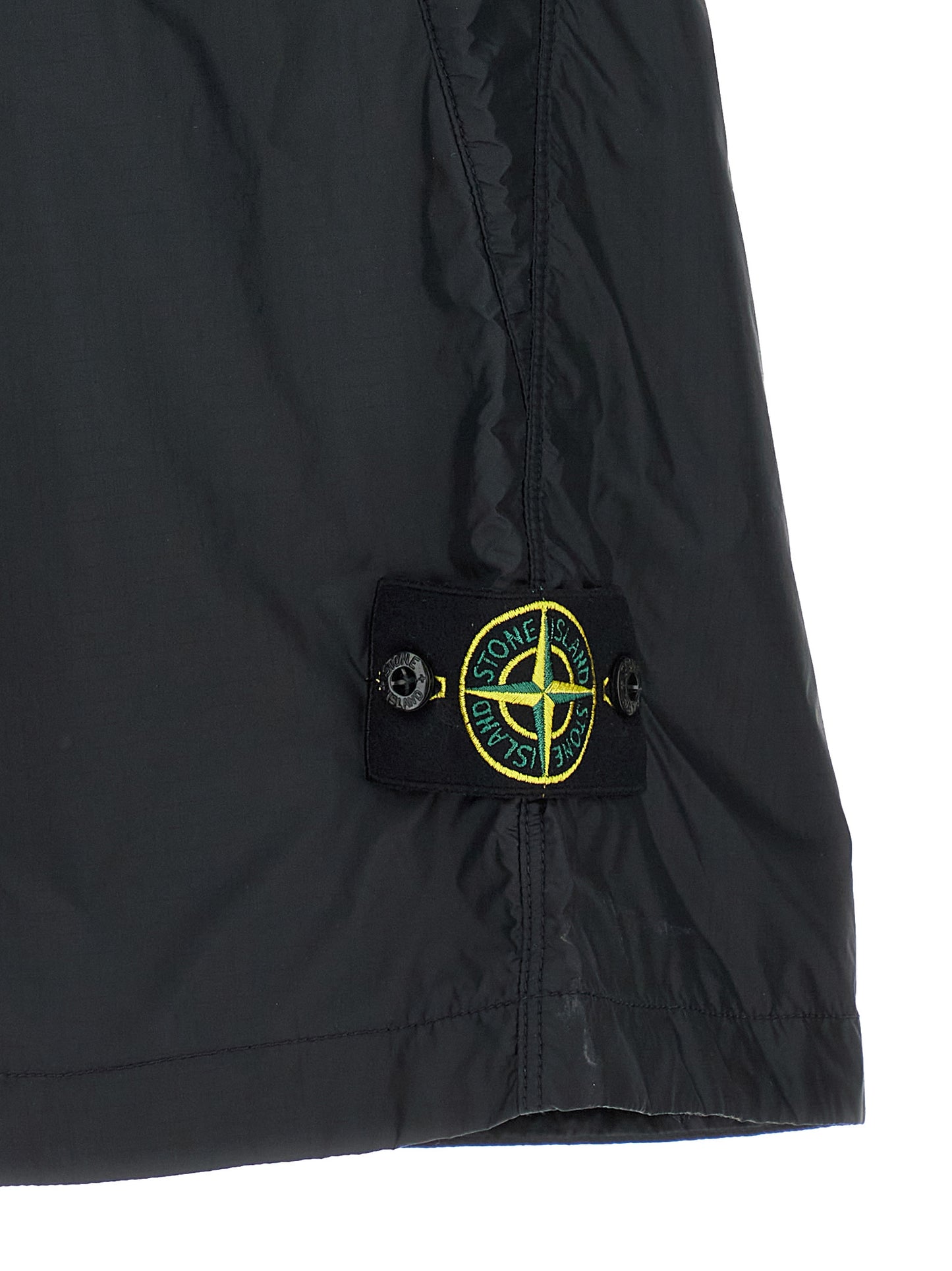 Stone Island Blue Polyamide Bermuda Shorts