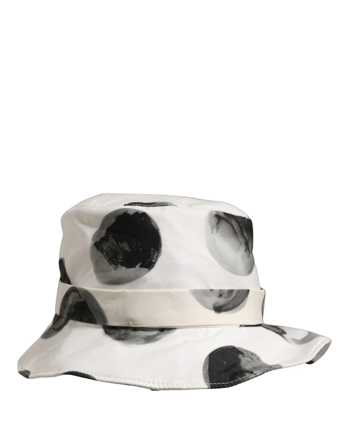 Dolce & Gabbana Cotton Bucket Hat - Black White Patterned Signature