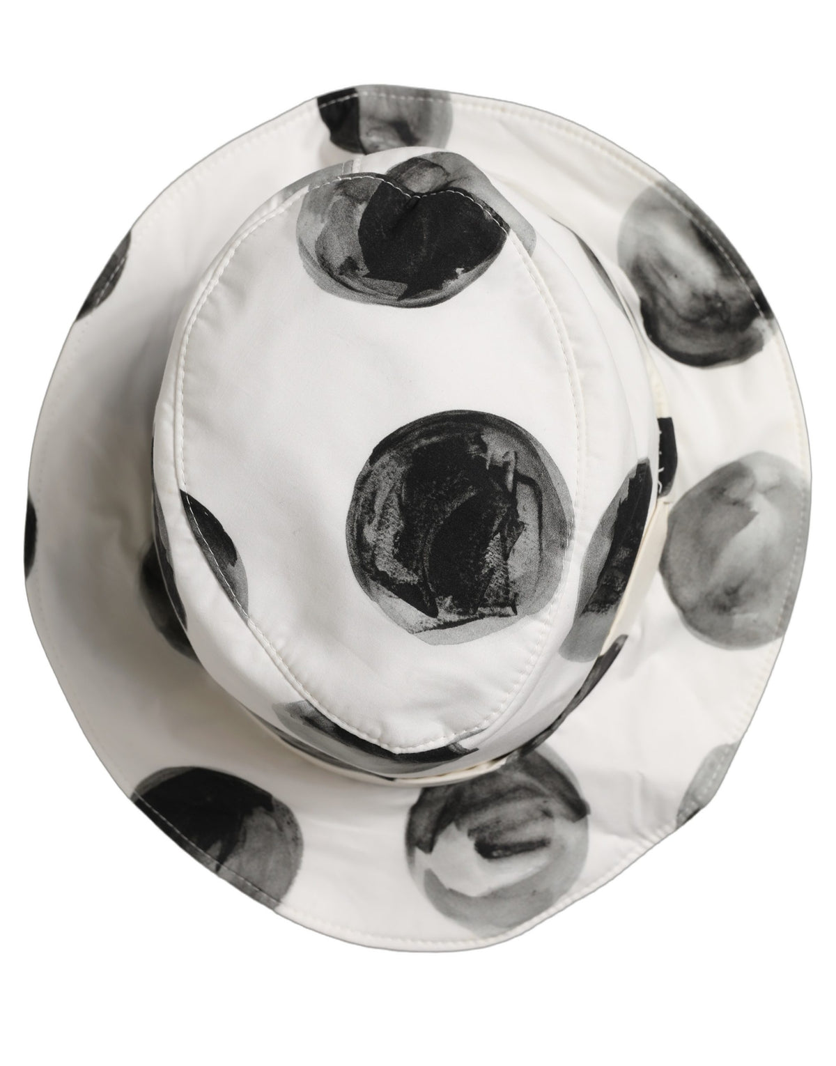 Dolce & Gabbana Cotton Bucket Hat - Black White Patterned Signature