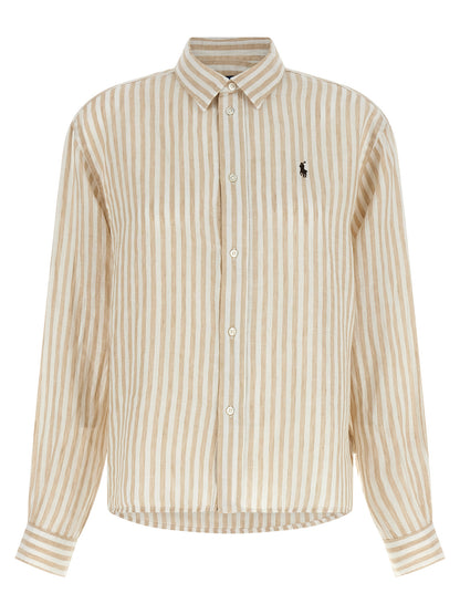 Polo Ralph Lauren Beige Linen Blouse
