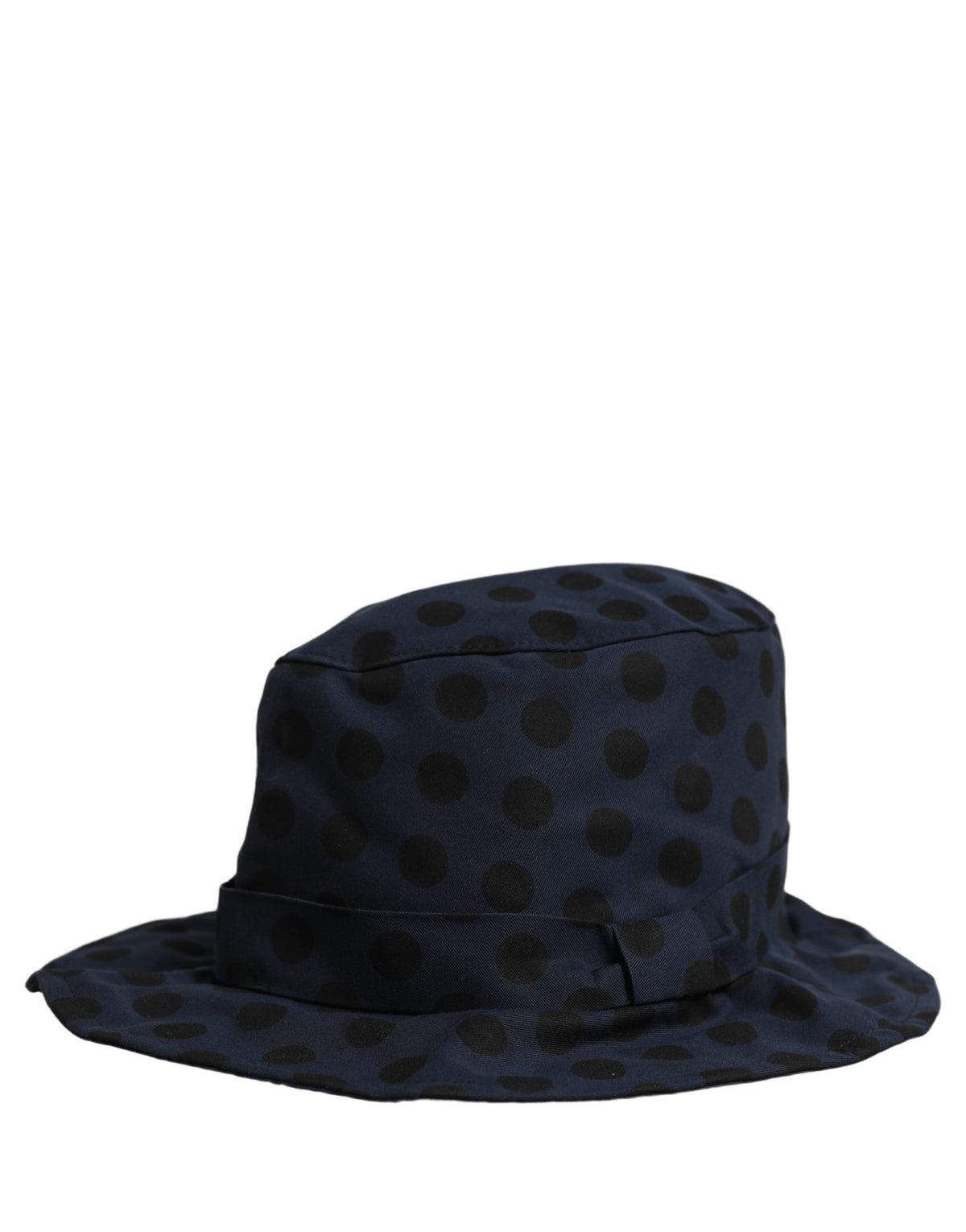 Dolce & Gabbana Cotton Bucket Hat - Black Blue Patterned Signature